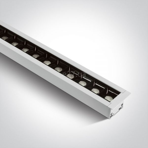 Стельовий світильник One Light 38145BR/W/C Recessed LED Linear Profiles Dark Light