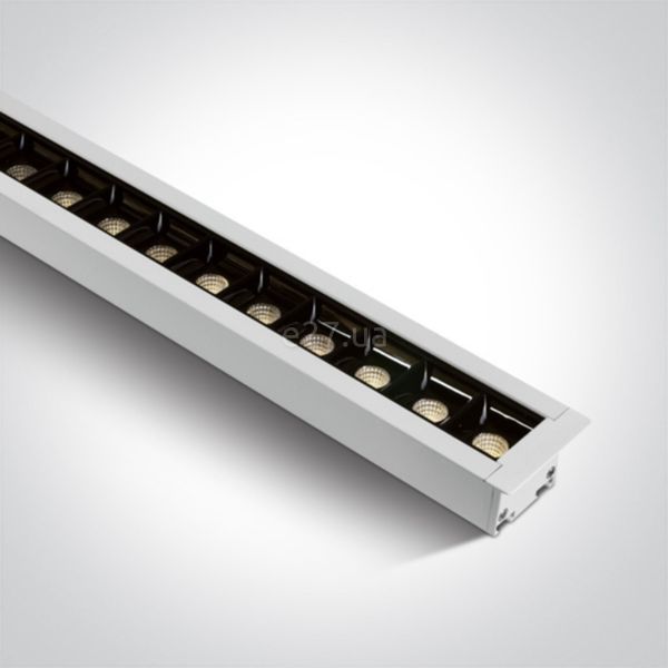 Стельовий світильник One Light 38145BR/W/W Recessed LED Linear Profiles Dark Light