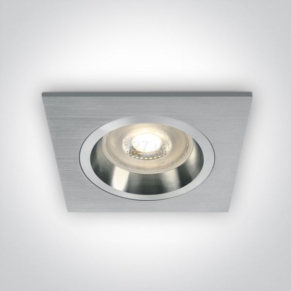 Точковий світильник One Light 50105ALG/AL The Dark Light Dual Ring Range Aluminium