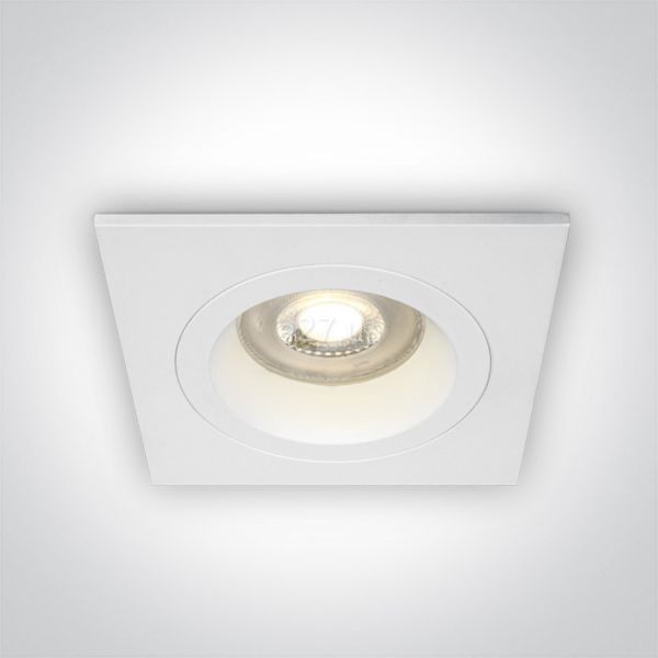 Точечный светильник One Light 50105ALG/W The Dark Light Dual Ring Range Aluminium