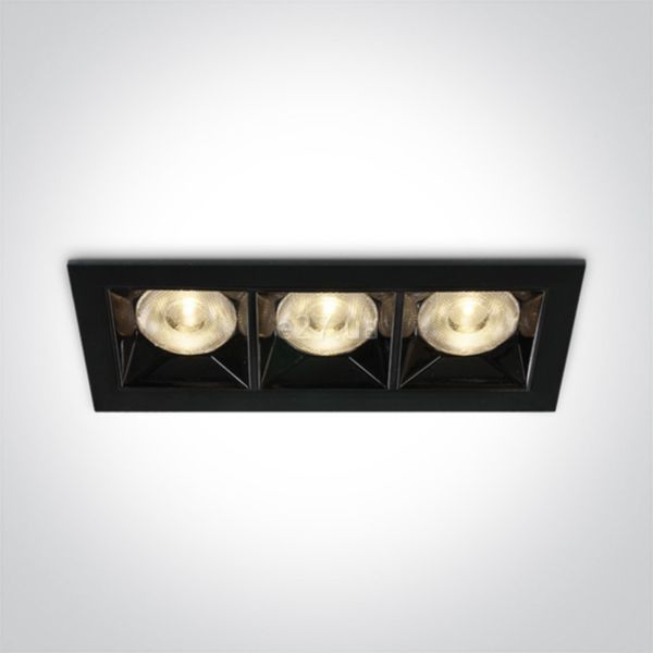 Точечный светильник One Light 50306B/B/W Mirror Square Boxes