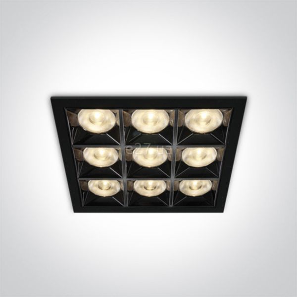 Точковий світильник One Light 50906B/B/W Mirror Square Boxes