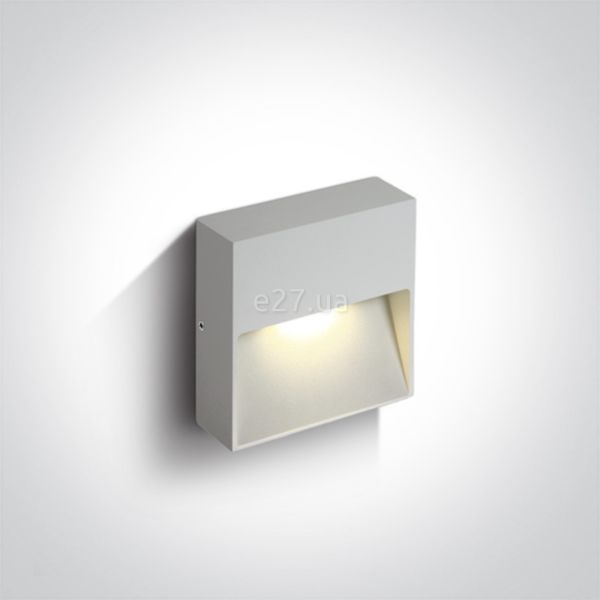 Настінний світильник One Light 67359A/W/W Square Indoor/Outdoor Wall Dark Lights Die cast