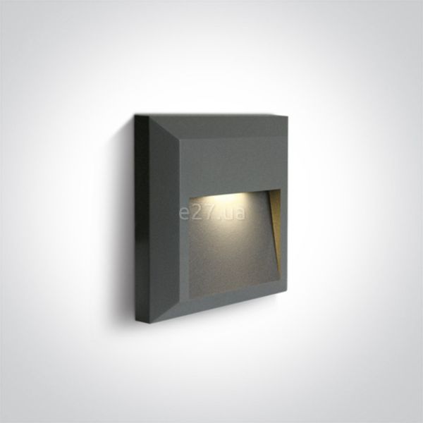 Настінний світильник One Light 67388B/AN/W Outdoor Dark Lights ABS + PC