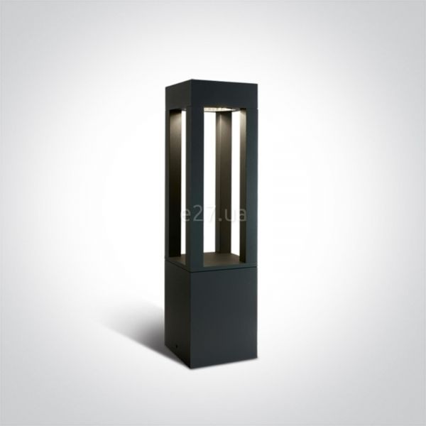 Парковий світильник One Light 67504/AN/C The Cage Light Bollards