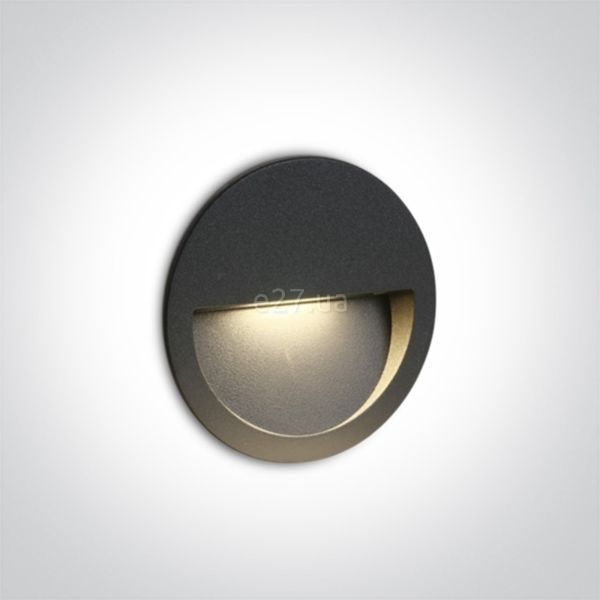 Настінний світильник One Light 68068/AN/W Outdoor Dark Light Wall Recessed Die cast