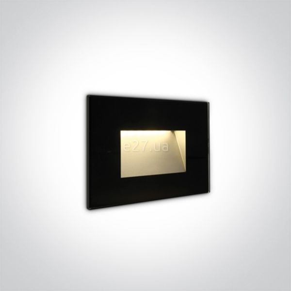 Настінний світильник One Light 68076/B/W The Glass Face Recessed Lights