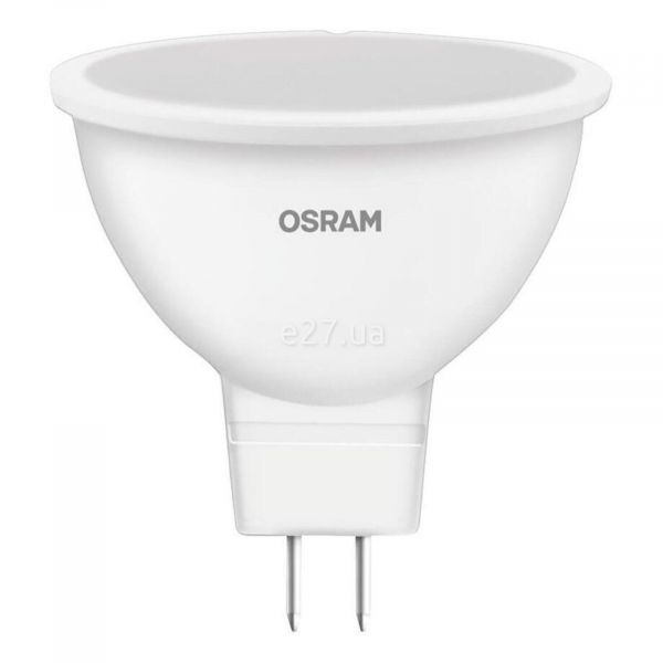 Лампа светодиодная Osram 4058075129061 мощностью 4.2W из серии LED Star. Типоразмер — MR16 с цоколем GU5.3, температура цвета — 3000K