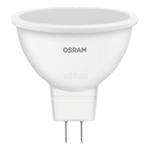 Лампа світлодіодна Osram 4058075129092 потужністю 4.2W з серії LED Star. Типорозмір — MR16 з цоколем GU5.3, температура кольору — 4000K
