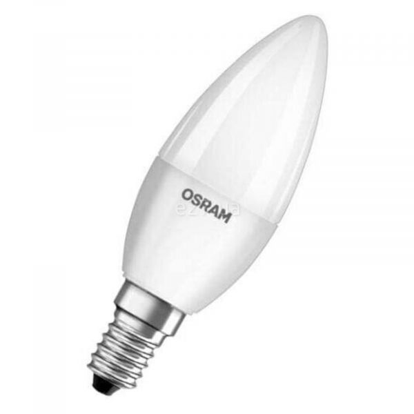 Лампа светодиодная Osram 4058075152915 мощностью 7W из серии LED Value. Типоразмер — B60 с цоколем E14, температура цвета — 2700K