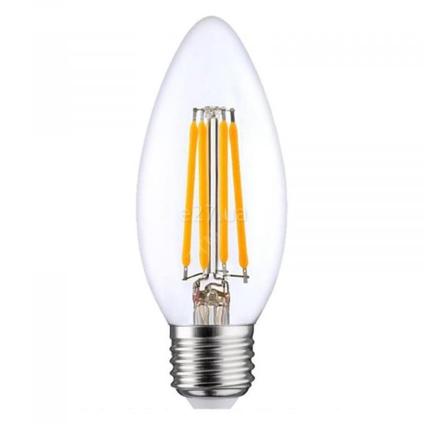 Лампа світлодіодна Osram 4058075212428 потужністю 5W з серії LED Star Filament. Типорозмір — B35 з цоколем E27, температура кольору — 4000K