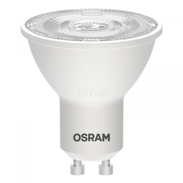 Лампа світлодіодна Osram 4058075481497 потужністю 8W з серії LED. Типорозмір — MR16 з цоколем GU10, температура кольору — 3000K