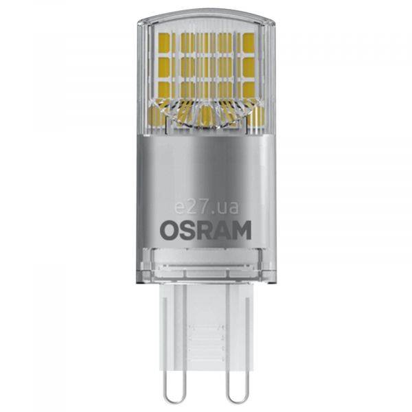 Лампа світлодіодна  сумісна з димером Osram 4058075811553 потужністю 3.5W з серії LED Parathom. Типорозмір — G9 з цоколем G9, температура кольору — 2700K