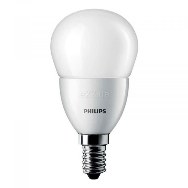 Лампа светодиодная Philips 929000273302 мощностью 6W из серии CorePro LEDluster. Типоразмер — P48 с цоколем E14, температура цвета — 2700K