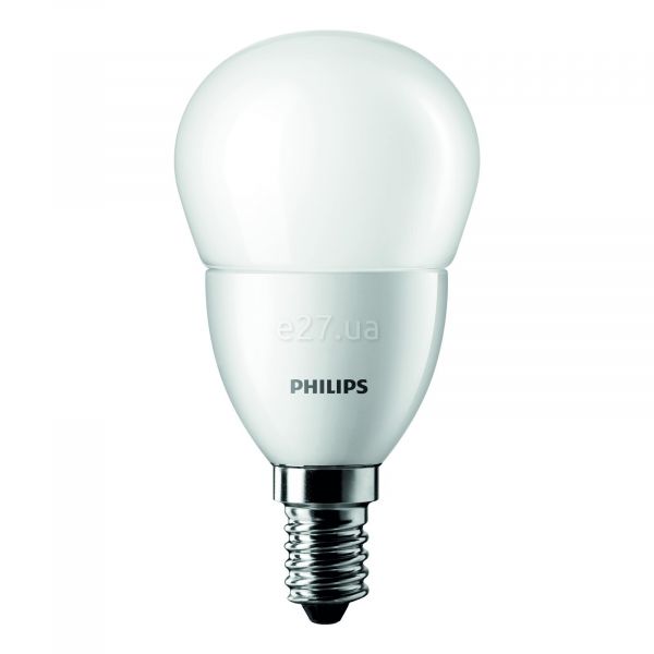 Лампа светодиодная Philips 929001114702 мощностью 3W из серии CorePro LEDluster. Типоразмер — P48 с цоколем E14, температура цвета — 2700K