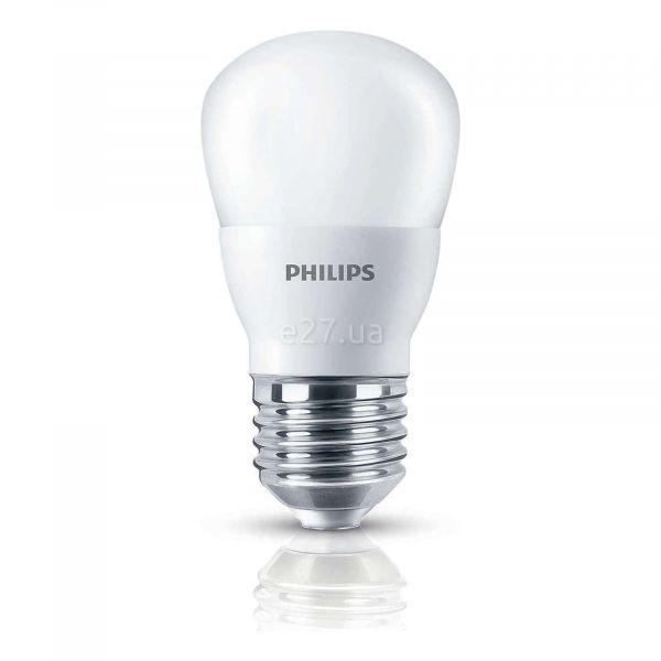 Лампа светодиодная Philips 929001161007 мощностью 4W из серии LEDBulb. Типоразмер — P45 с цоколем E27, температура цвета — 6500K