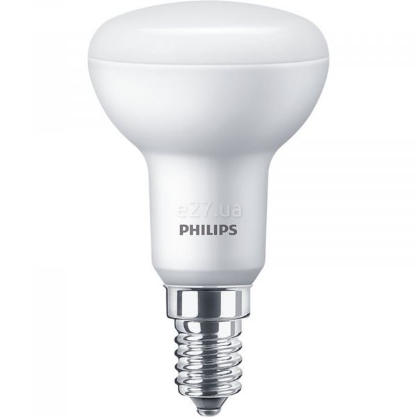 Лампа светодиодная Philips 929001857587 мощностью 4W из серии Essential. Типоразмер — R50 с цоколем E14, температура цвета — 6500K