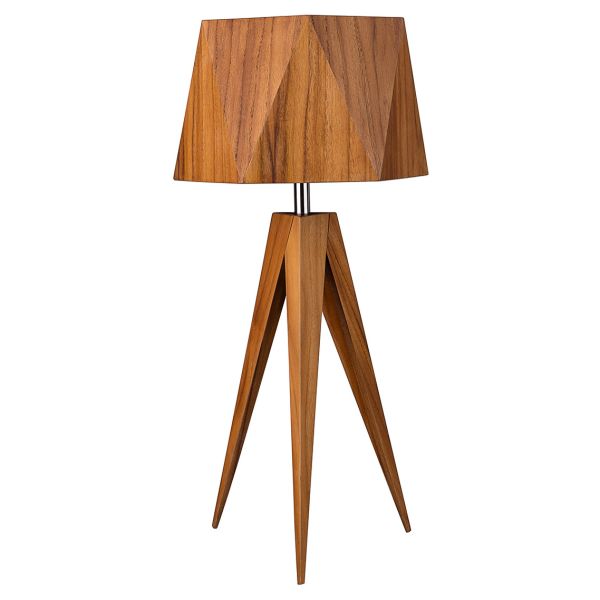 Настольная лампа Quintiesse QN-ANGULAR-TL-TEAK Accord Angular Angular Table Lamp Teak Veneer