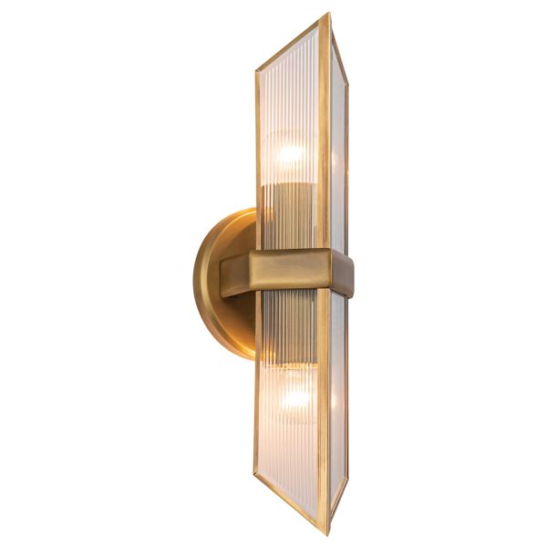 Бра Quintiesse QN-CAIRO-2WB-VBS-CR Alora Cairo Cairo 2 lt Wall Light Vintage Brass
