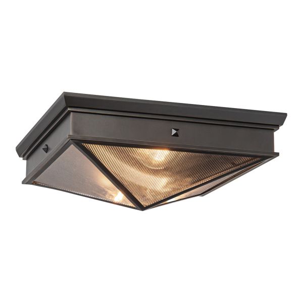Люстра Quintiesse QN-CAIRO-F-M-UBZ-CR Alora Cairo Cairo 2 lt Flush Urban Bronze