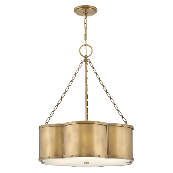 Подвесной светильник Quintiesse QN-CHANCE-3P-HB Hinkley Chance Chance 3 lt Pendant Heritage Brass