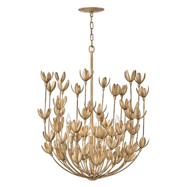 Люстра Quintiesse QN-FLORA6-GD Hinkley Flora Flora 6 lt Chandelier Burnished Gold
