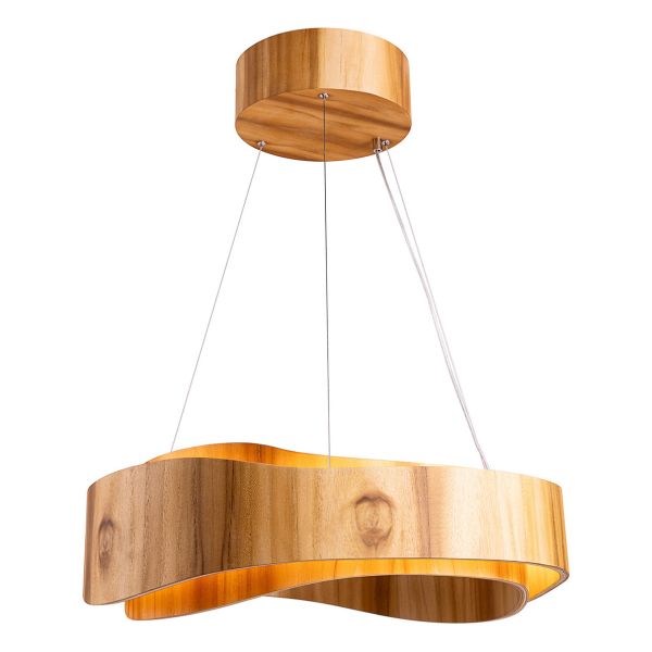 Люстра Quintiesse QN-HORIZON-RING-LED-60-TEAK Accord Horizon Horizon LED Large Ring Pendant Teak Veneer