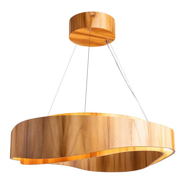 Люстра Quintiesse QN-HORIZON-RING-LED-80-TEAK Accord Horizon Horizon LED Medium Ring Pendant Teak Veneer