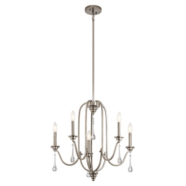 Люстра Quintiesse QN-KARLEE5 Kichler Karlee Karlee 5 Light Chandelier Classic Pewter