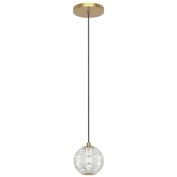 Підвісний світильник Quintiesse QN-MARNI-1P-NBR Alora Marni Marni Mini LED Pendant Natural Brass