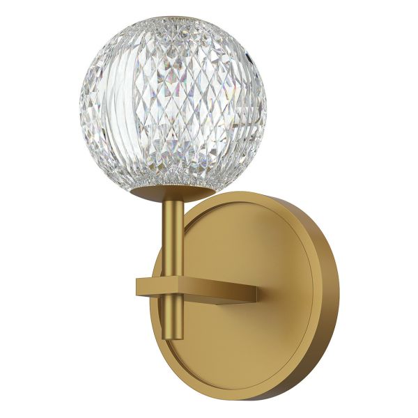 Бра Quintiesse QN-MARNI-1WB-NBR Alora Marni Marni LED Wall Light Natural Brass