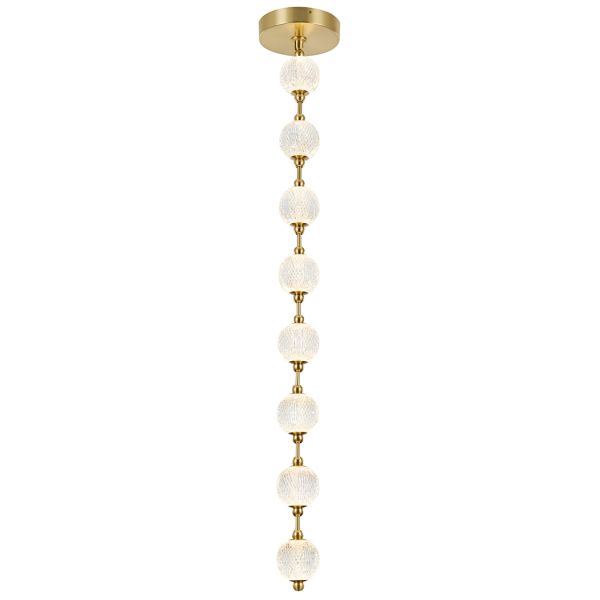 Підвісний світильник Quintiesse QN-MARNI-8P-148-NBR Alora Marni Marni 8 Head LED Pendant Natural Brass