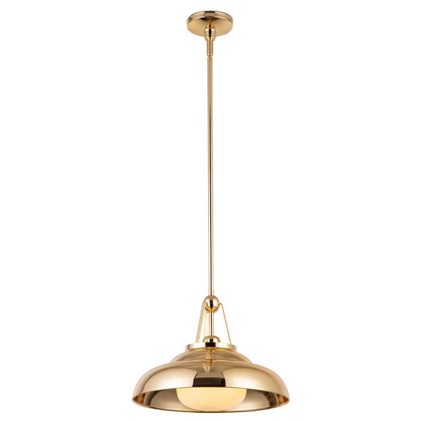 Підвісний світильник Quintiesse QN-PALMETTO-P-M-PB Alora Palmetto Palmetto 1 lt Pendant Polished Brass