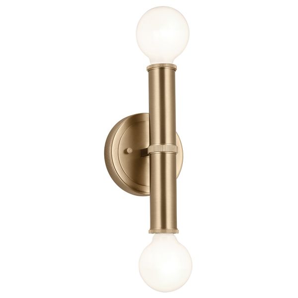 Бра Quintiesse QN-TORCHE-2W-CPZ Kichler Torche Torche 2 lt Wall Light Champagne Bronze
