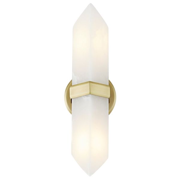 Бра Quintiesse QN-VALENCIA-2WB-VBS-AR Alora Valencia Valencia 2 lt Wall Light Vintage Brass