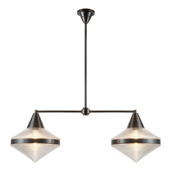 Люстра Quintiesse QN-WILLARD-LP2-UBZ-PG Alora Willard Willard 2 lt Linear Pendant Urban Bronze