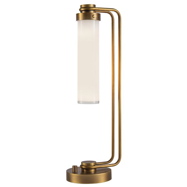Настольная лампа Quintiesse QN-WYNWOOD-TL-VBS Alora Wynwood Wynwood 1 lt Table Lamp Vintage Brass
