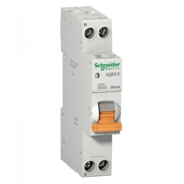 Дифференциальный автомат Schneider Electric 12522 Домовой АД63 К