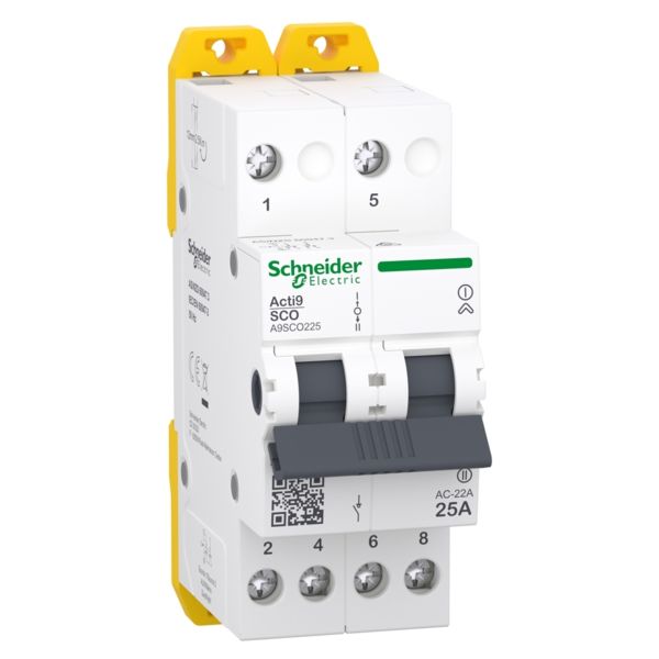 Переключатель I-0-II с общим выходом сверху Schneider Electric A9SCO225 Acti9 iSSW