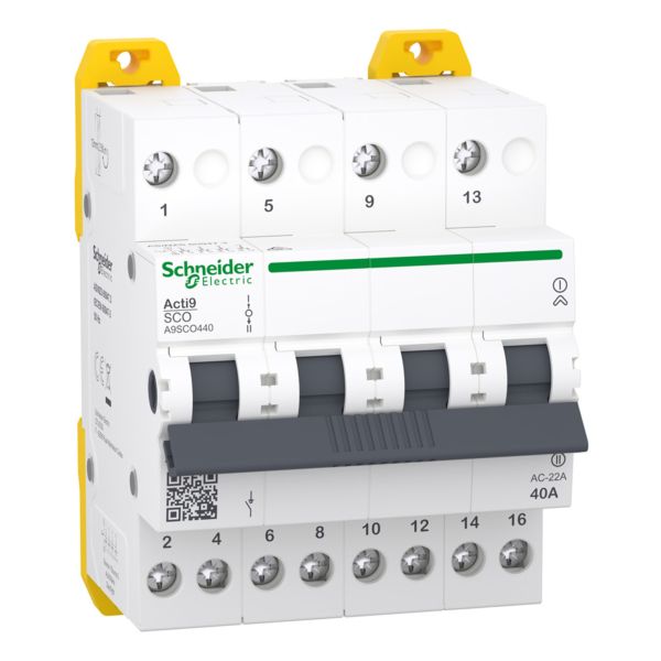 Переключатель I-0-II с общим выходом сверху Schneider Electric A9SCO440 Acti9 iSSW