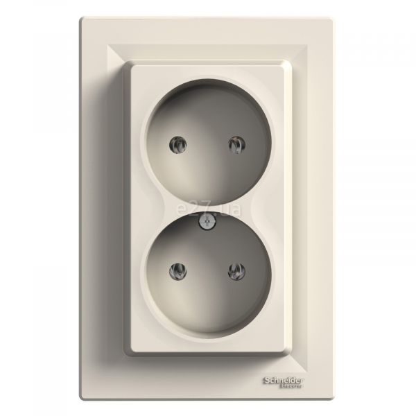 Розетка двойная 220В Schneider Electric EPH9700123 Asfora