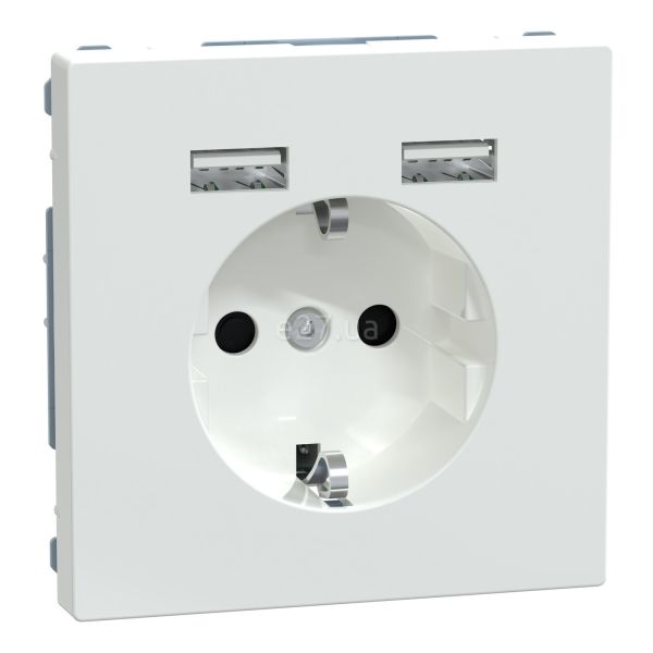 Розетка 220В с USB Schneider Electric MEG2366-6035 Merten System D