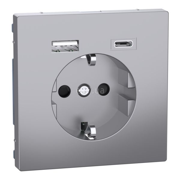 Розетка 220В з USB Schneider Electric MEG2367-6036 Merten System D