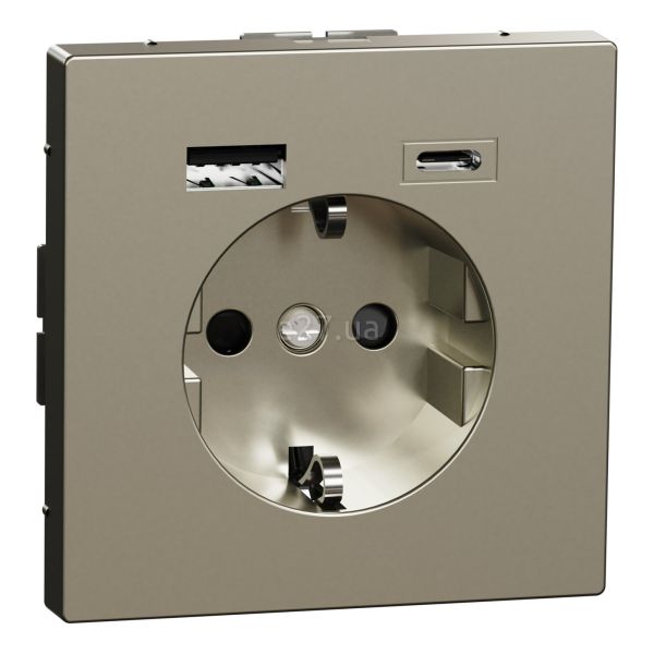 Розетка 220В с USB Schneider Electric MEG2367-6050 Merten System D