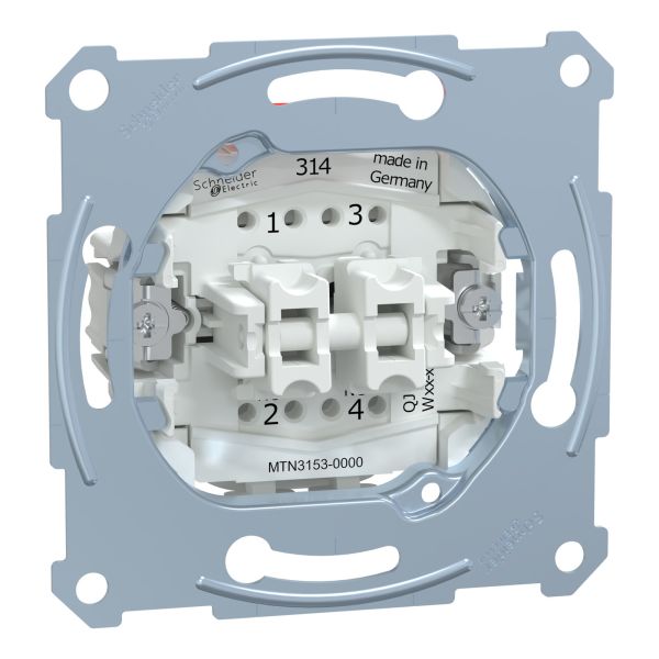 Выключатель 2-клавишный Schneider Electric MEG3153-0000 Merten QuickFlex