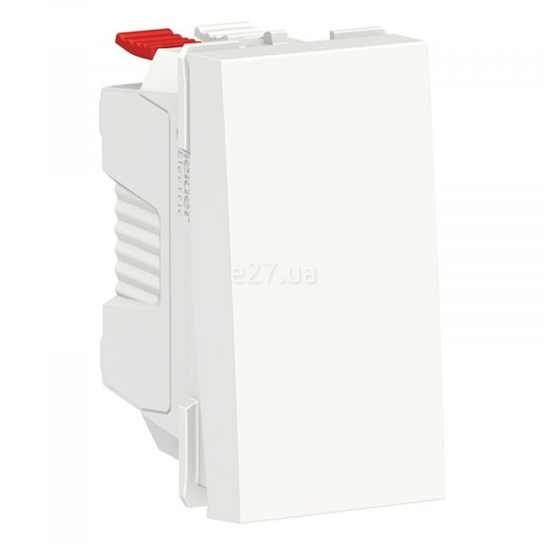 Вимикач без фіксації 1-клавішний Schneider Electric NU310618 Unica New