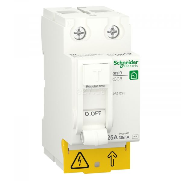 Вимикач диференціального струму, УЗО Schneider Electric R9R51225 Resi9