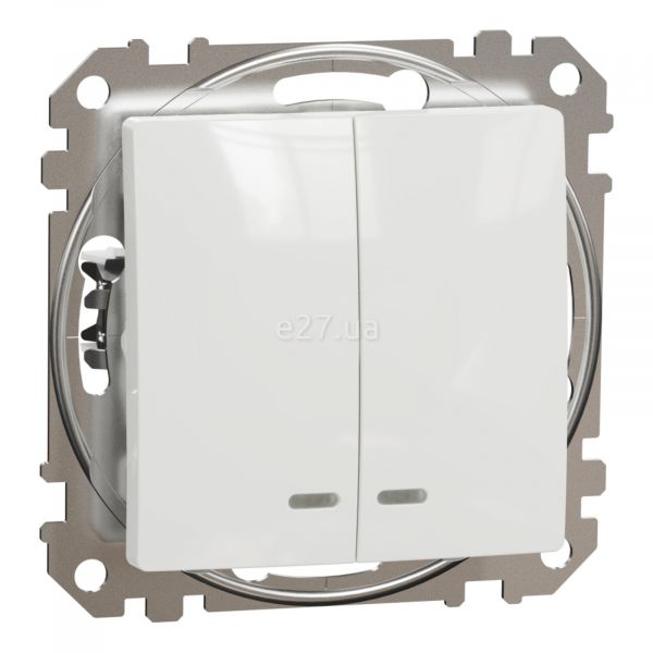 Вимикач 2-клавішний Schneider Electric SDD111105L Sedna Design