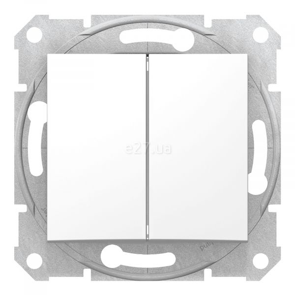 Вимикач 2-клавішний Schneider Electric SDN0300121 Sedna