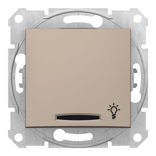 Выключатель без фиксации 1-клавишный Schneider Electric SDN1800168 Sedna